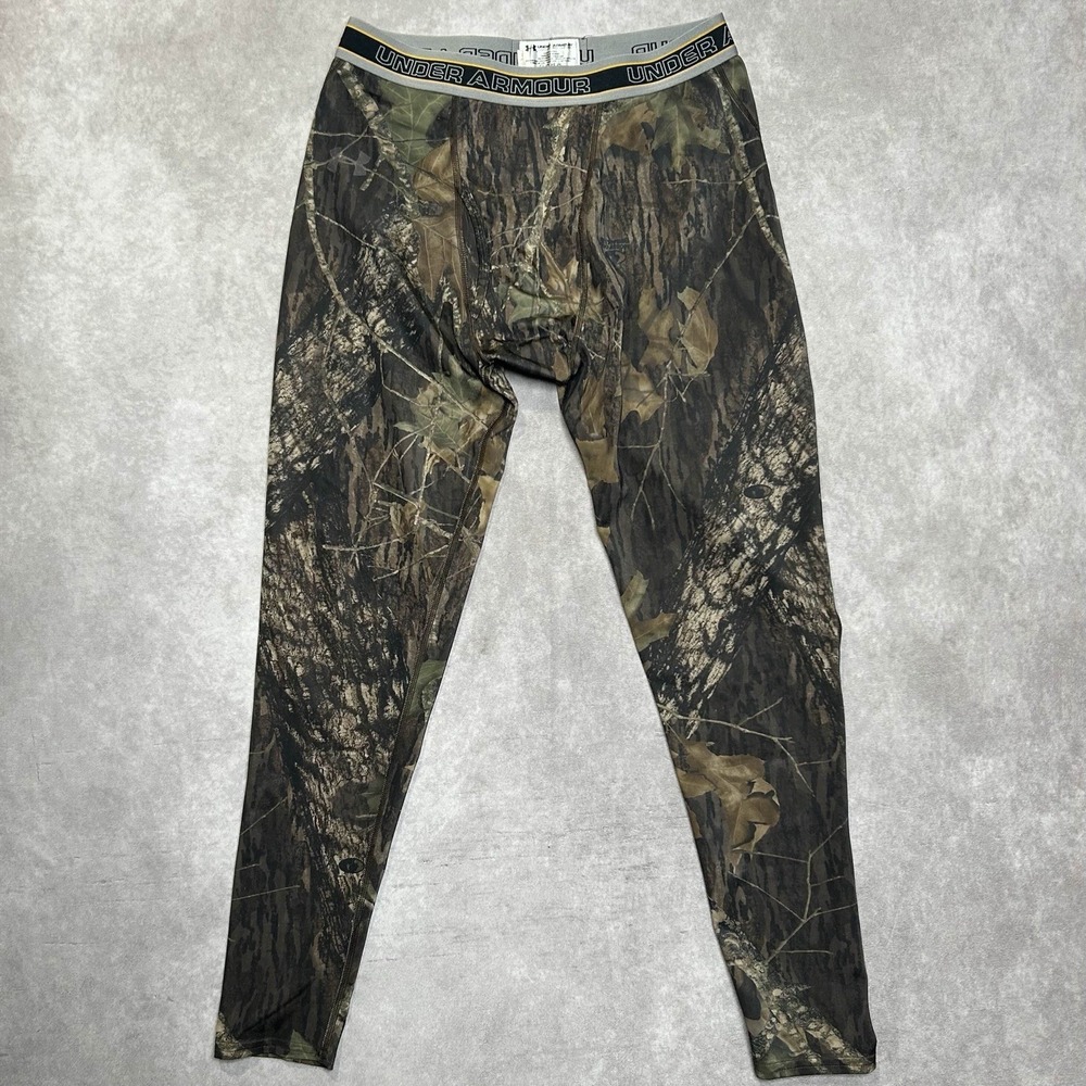 Under Armour Mossy Oak Break Up camo base layer leggings hunting Men's 2XL